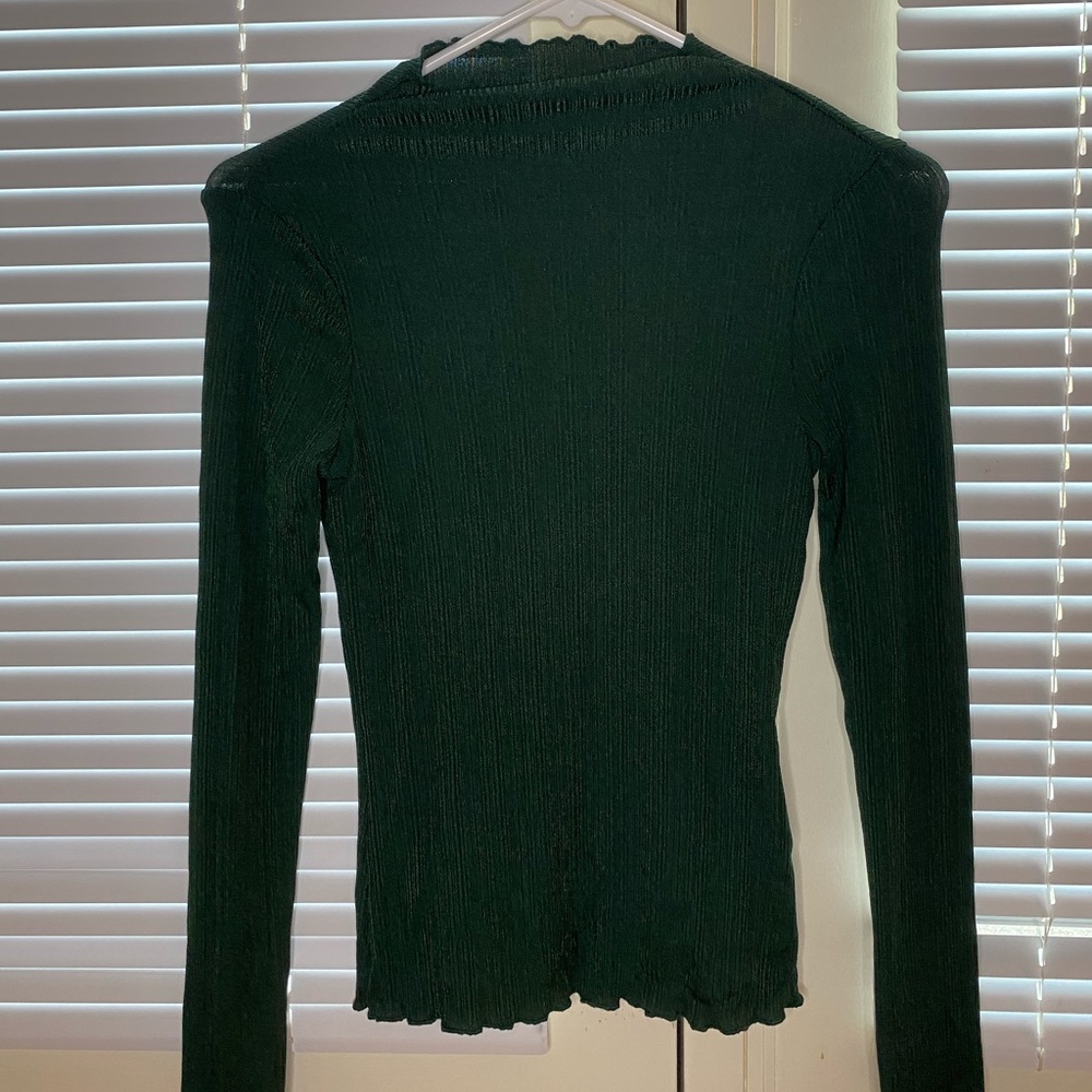 Long sleeve sheer shirt